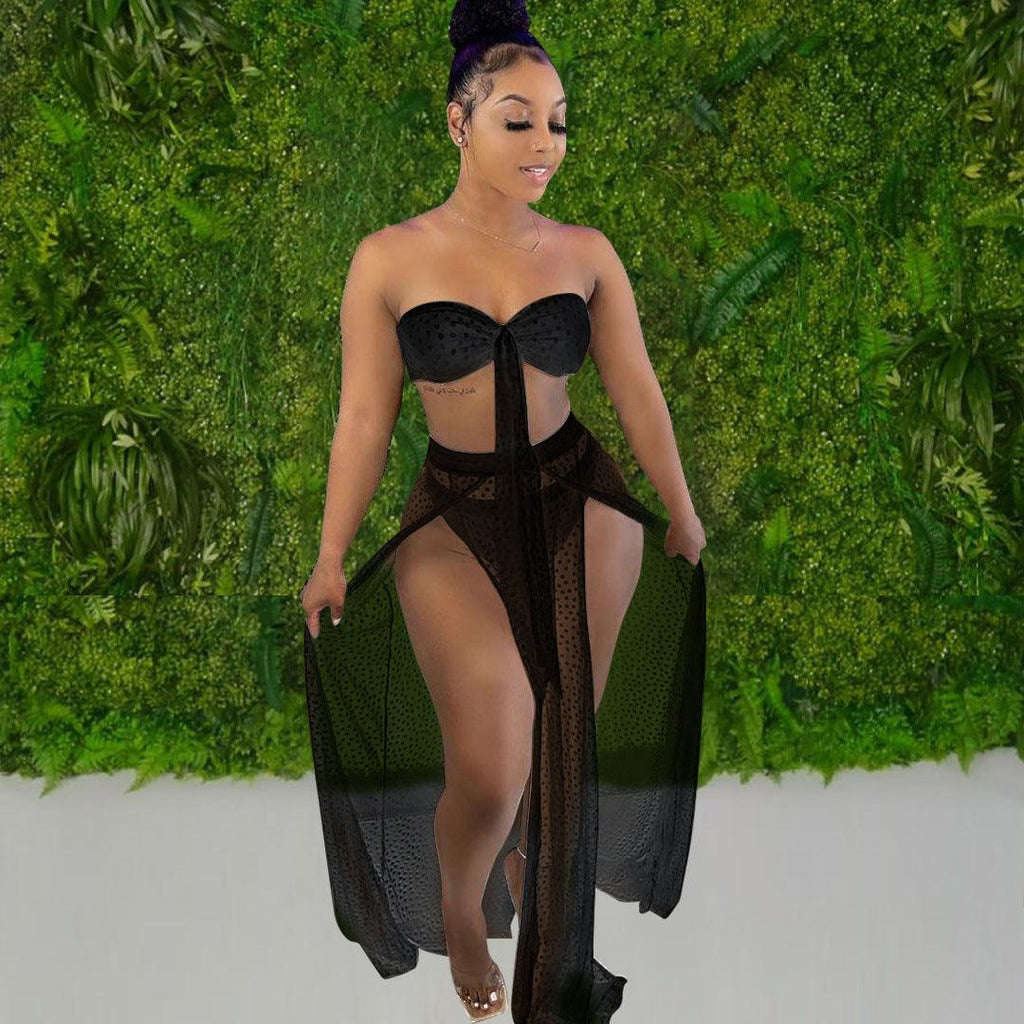 Bikini Set Women With Skirt 3 Piece Best Quality - Amazitshop