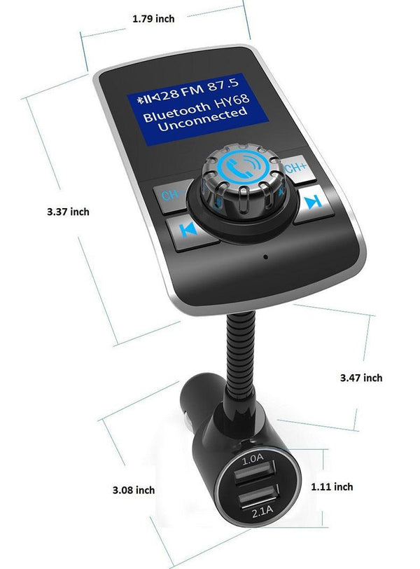 Car Bluetooth Mp3 Car FM Transmitter Car Bluetooth Mp3 Player Card - Amazitshop