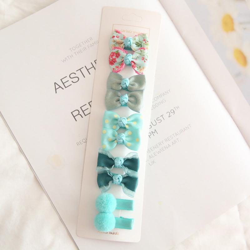 Children's Basic Bow Hair Clip Set - Amazitshop