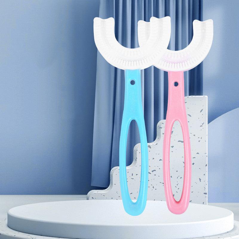 Children's U - shaped Food Grade Soft Rubber Toothbrush - Amazitshop