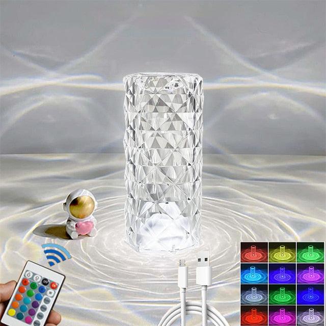 Crystal Table Lamp Touch Bedside - Amazitshop
