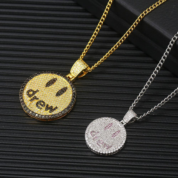 E - Smile Zircon Tide Brand Men's Pendant Necklace - Amazitshop