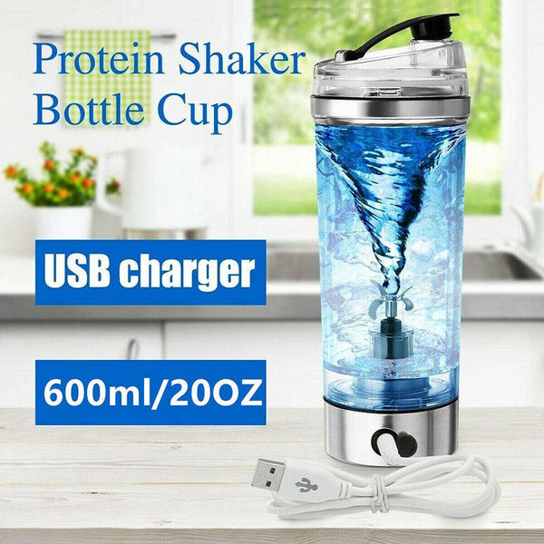 Electric Protein Shake Stirrer USB Shake Bottle Milk Coffee Blender Kettle Sports And Fitness Charging Electric Shaker Cup - Amazitshop