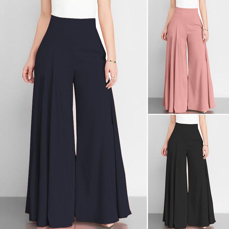 Elegant Women's Wide - leg Pants Thin Casual Pants - Amazitshop