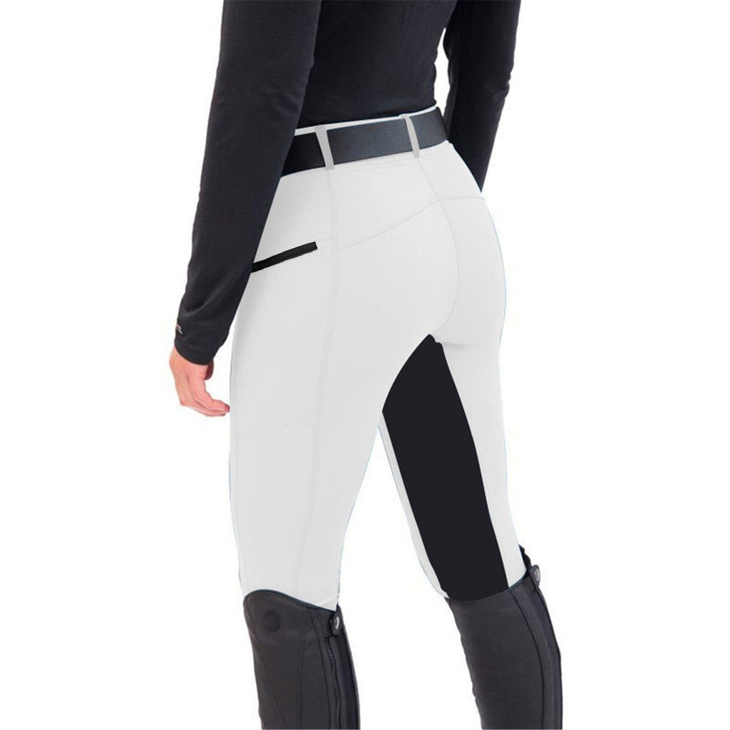 Fashion Equestrian Slim Stretch Stitching Riding Casual Pencil Pants - Amazitshop