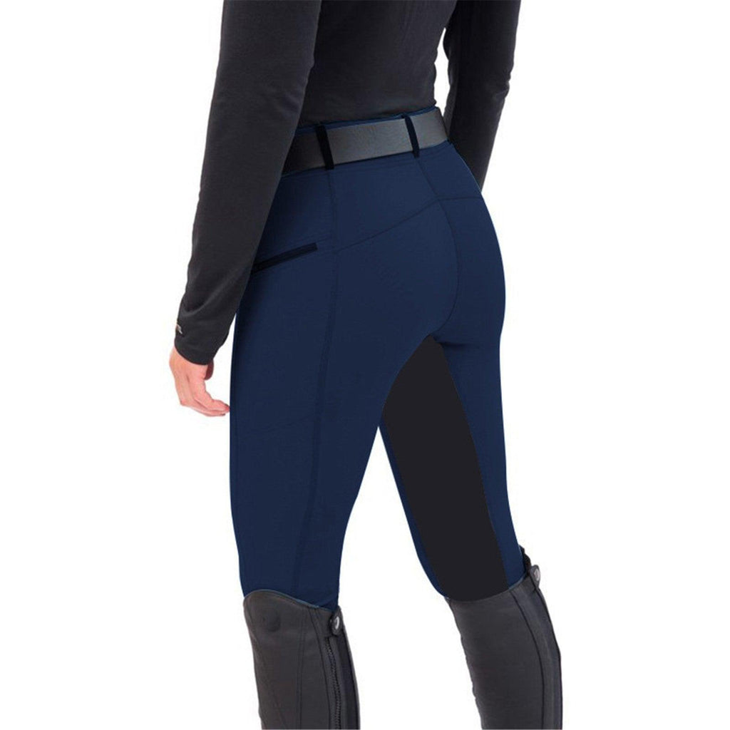 Fashion Equestrian Slim Stretch Stitching Riding Casual Pencil Pants - Amazitshop