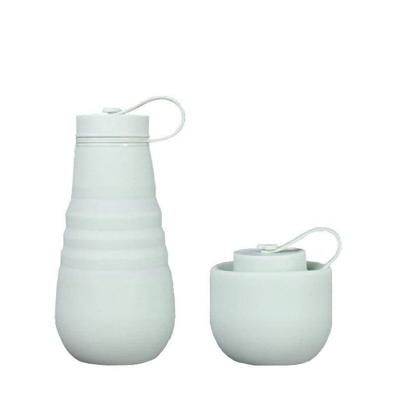 Food Grade Silicone Folding Water Bottle Drinking Accessories Kitchen Gadgets In Summer - Amazitshop