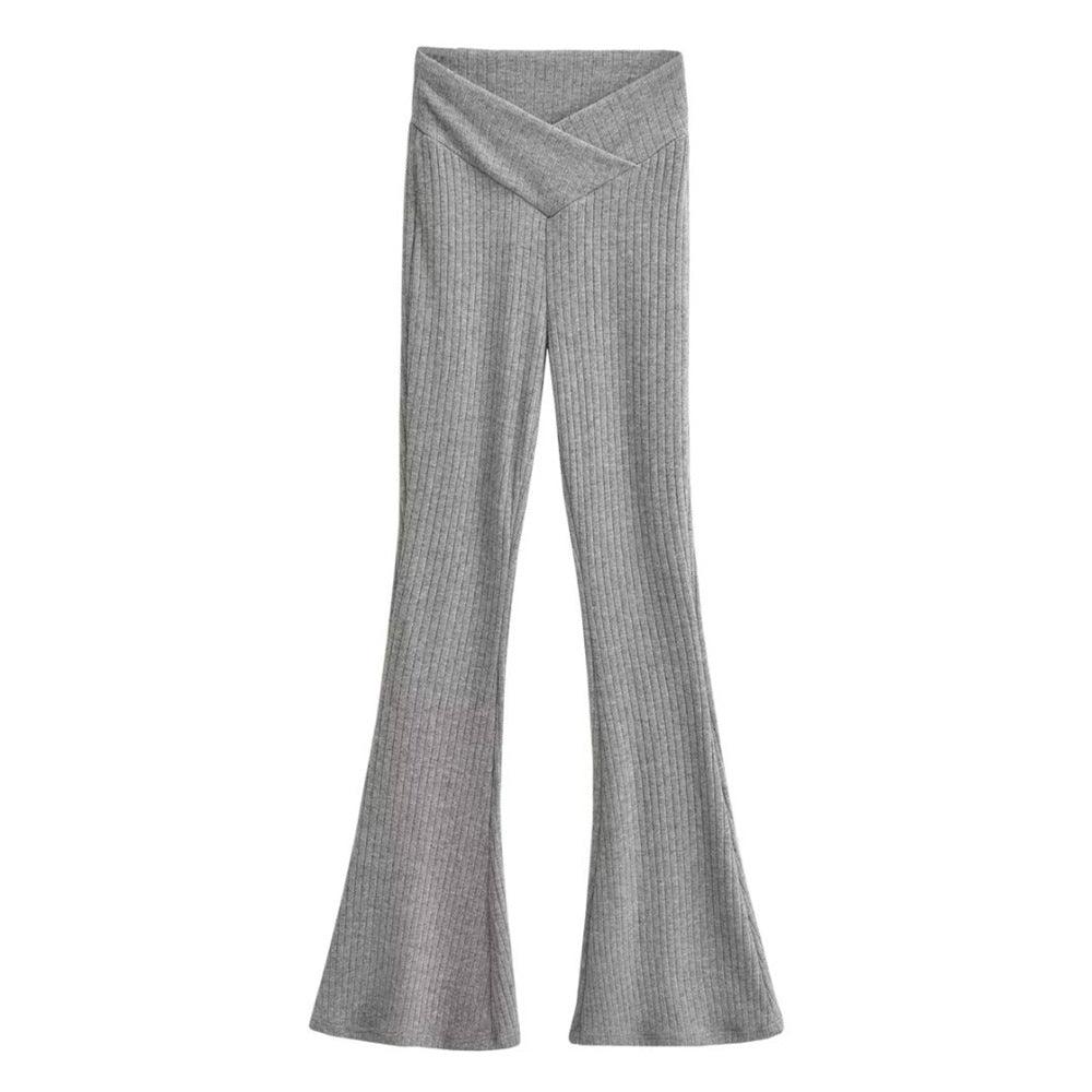 Hip Lifting And Leg Length Knitting Micro Flare Pants - Amazitshop