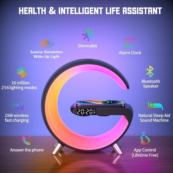LED Digital Alarm Wireless Charger Lamp - Amazitshop
