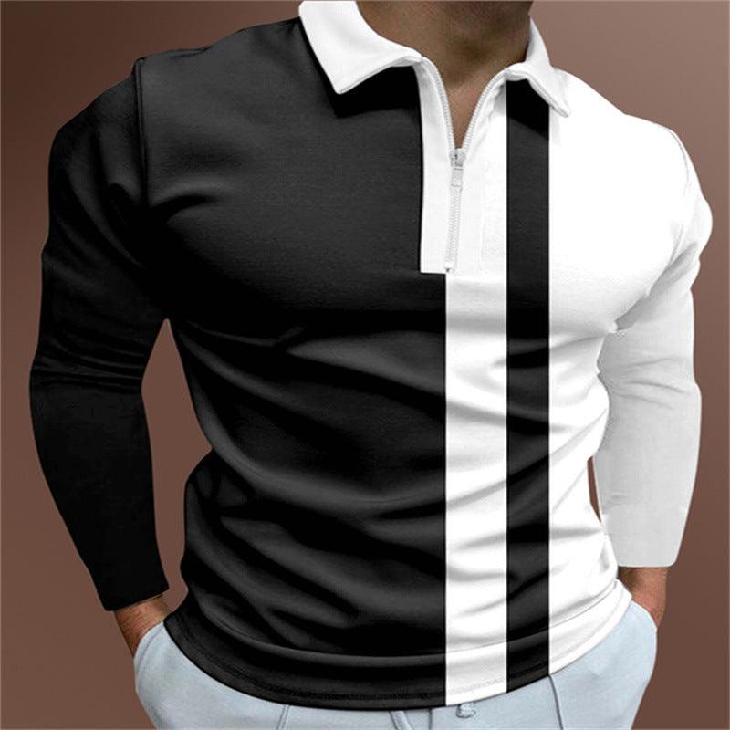 Men's POLO Shirt Printed Short Sleeve T-Shirt Top - Amazitshop