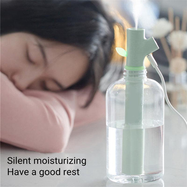 Mini Portable USB Air Humidifier Water Bottle Branch Ultrasonic Cool Mist Maker Fogger Humidificador Diffuser For Home Office - Amazitshop