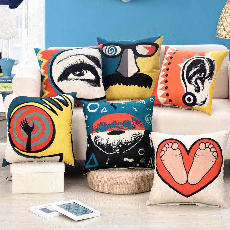 New American abstract pillowcase - Amazitshop