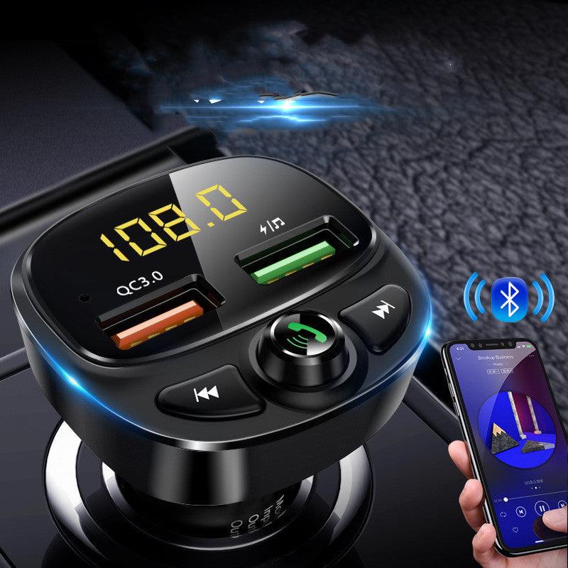 New Car Bluetooth Car Charger Dual USB Car Cigarette Lighter - Amazitshop