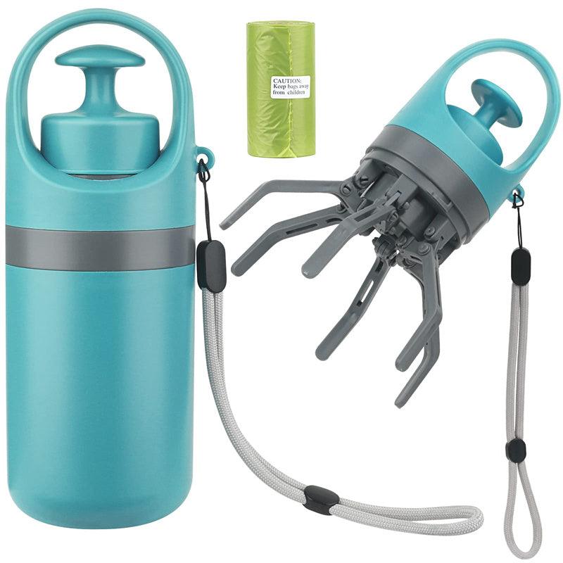 Portable Lightweight Dog Pooper Scooper With Built - in Poop Bag Dispenser Eight - claw Shovel For Pet Toilet Picker Pet Products - Amazitshop