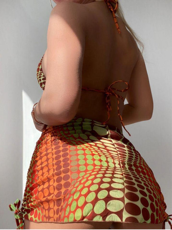 Printed Split Bikini Women's Swimsuit - Amazitshop