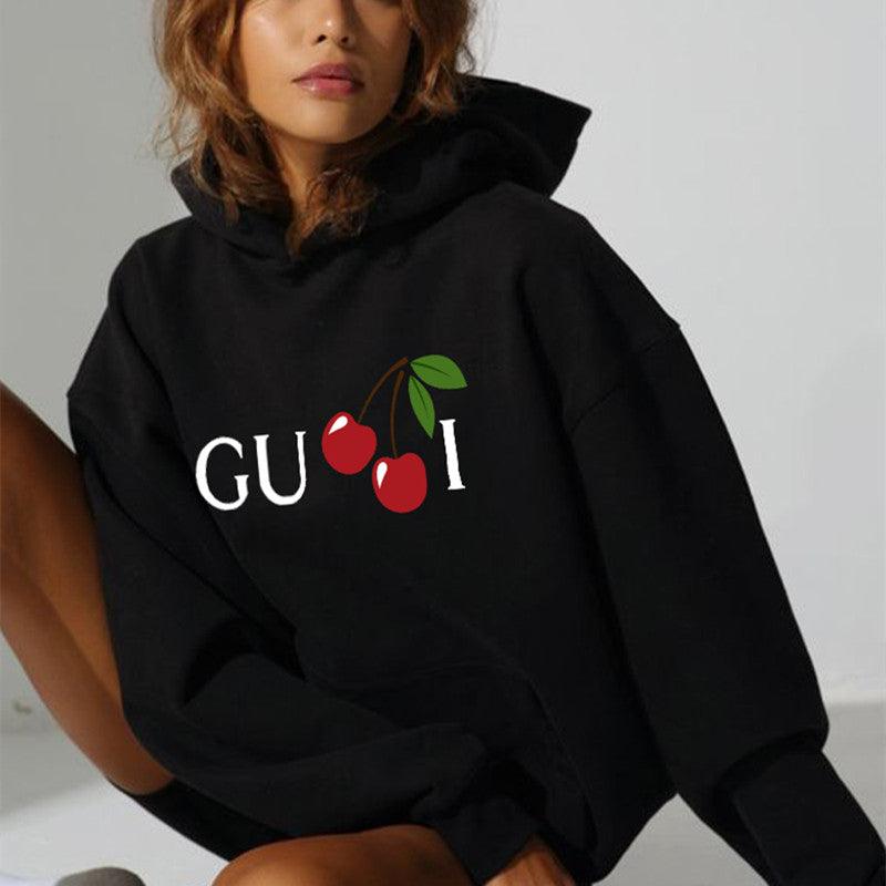 Printed Sweater Kawaii Bear Pattern Loose - Amazitshop