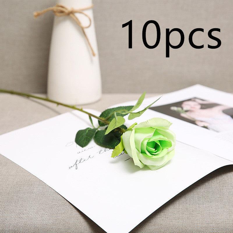 Red Artificial Rose Flowers Living Room Home Decoration Flowers Bouquet - Amazitshop