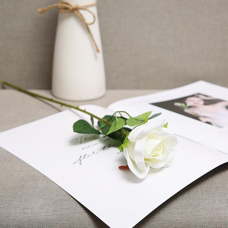 Red Artificial Rose Flowers Living Room Home Decoration Flowers Bouquet - Amazitshop