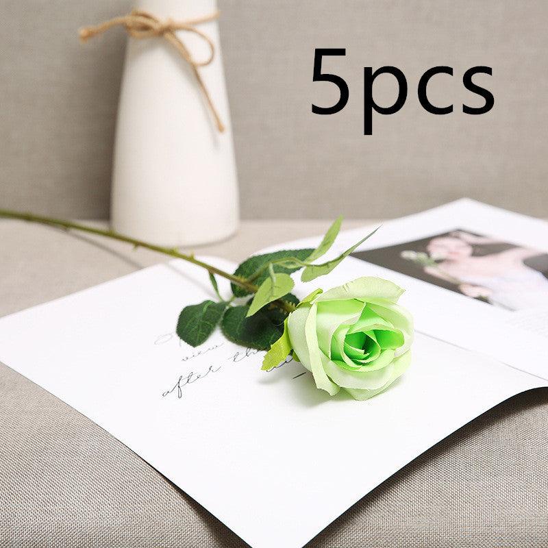 Red Artificial Rose Flowers Living Room Home Decoration Flowers Bouquet - Amazitshop