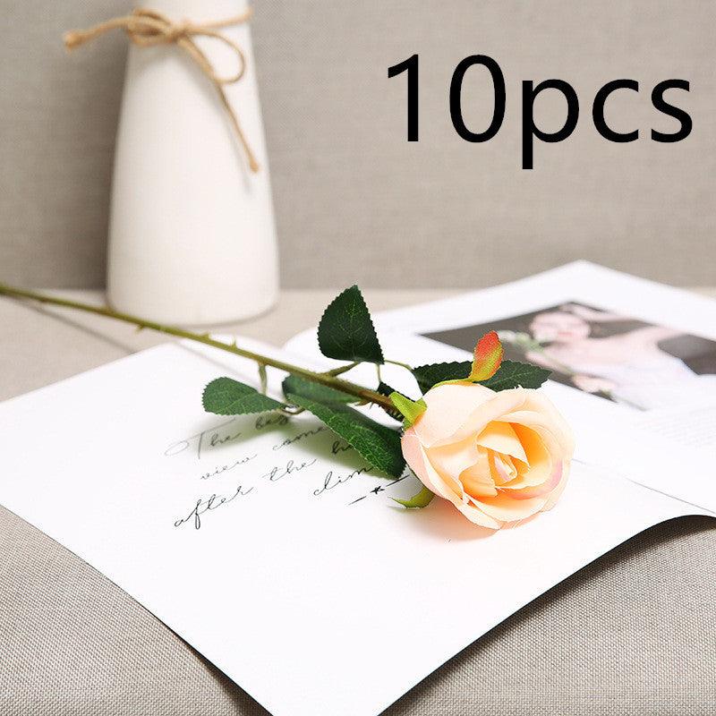 Red Artificial Rose Flowers Living Room Home Decoration Flowers Bouquet - Amazitshop