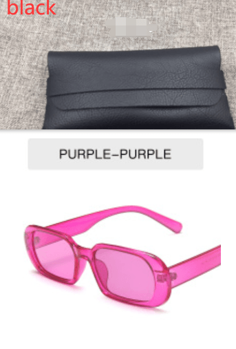 Small Frame Sunglasses Female Candy Color Colorful Fashion Sunglasses - Amazitshop