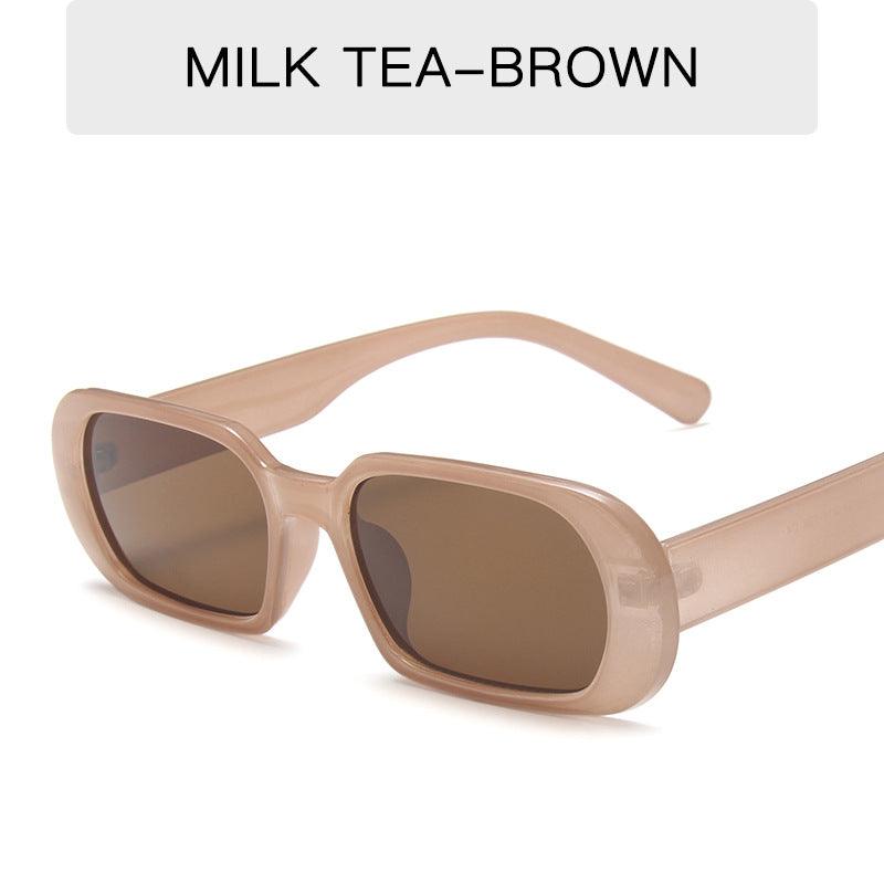 Small Frame Sunglasses Female Candy Color Colorful Fashion Sunglasses - Amazitshop