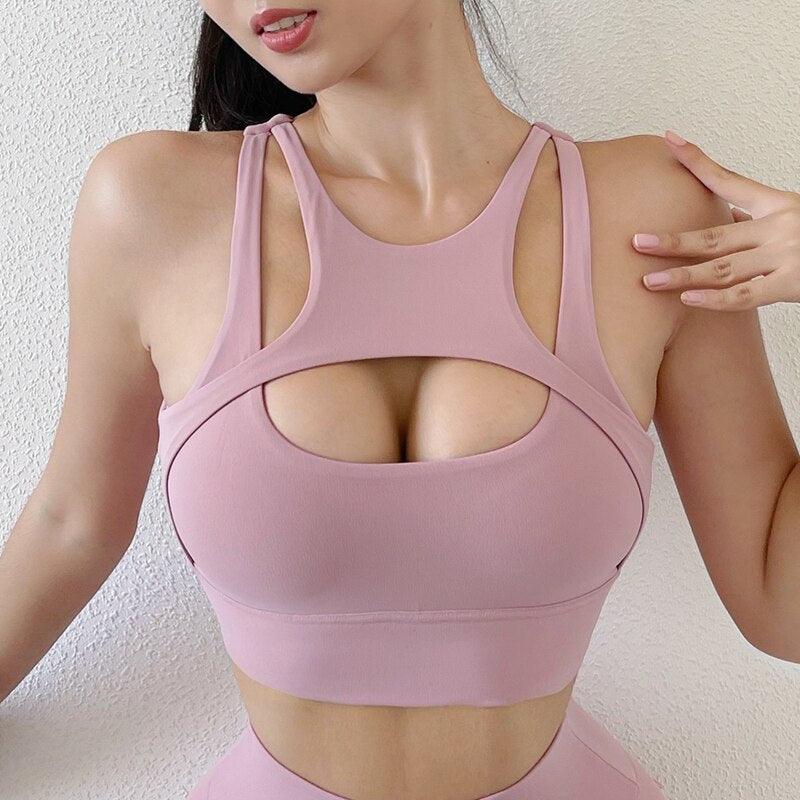 Sports Bra With Pocket Leggings Workout Set - Amazitshop