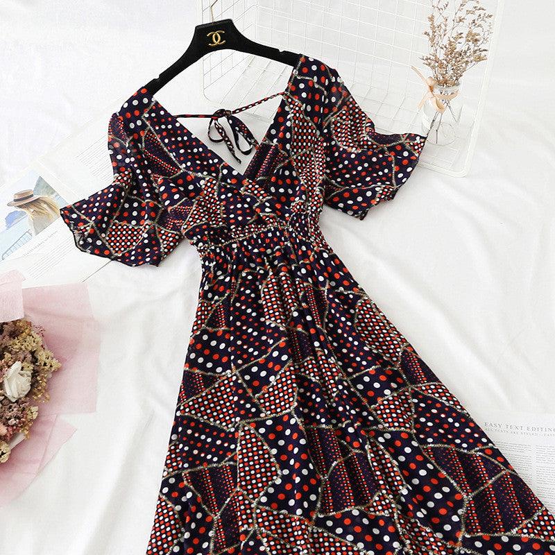 Sweet And Gentle Style Chiffon Long Skirt - Amazitshop