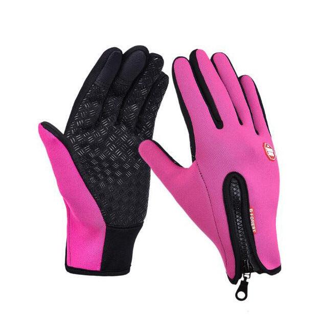 Winter Gloves Touch Screen Riding Motorcycle Sliding Waterproof Sports Gloves With Fleece - Amazitshop