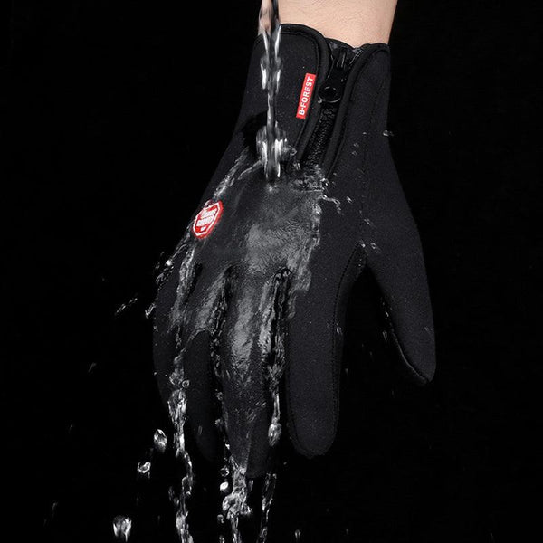 Winter Gloves Touch Screen Riding Motorcycle Sliding Waterproof Sports Gloves With Fleece - Amazitshop