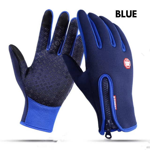 Winter Gloves Touch Screen Riding Motorcycle Sliding Waterproof Sports Gloves With Fleece - Amazitshop