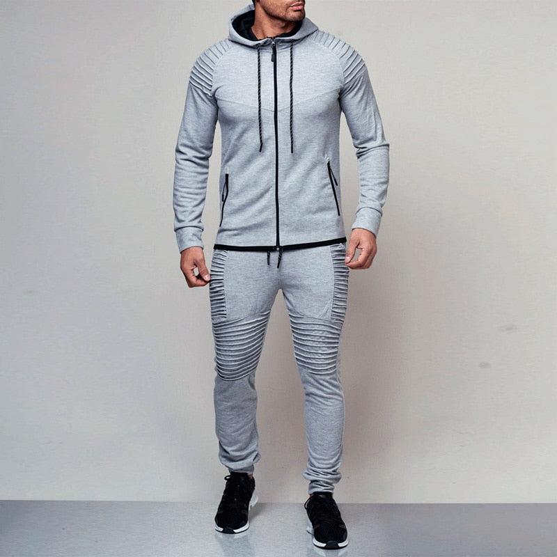 Winter Hooded Sweatshirt +Drawstring Pants Sportswear - Amazitshop