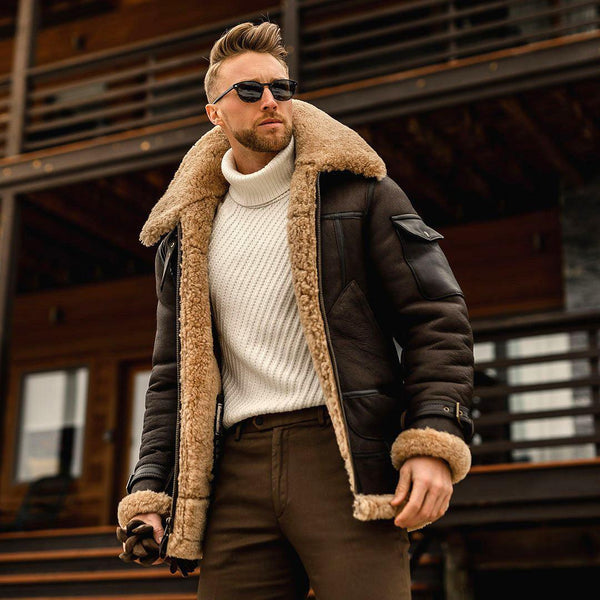 Winter Jacket Mens Military Fleece Warm Jackets Male Fur Collar Coats Army Tactical Jacket - Amazitshop