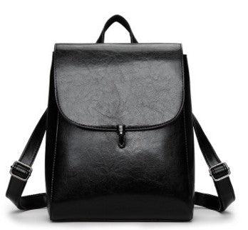 Woman Fashion Backpack 2021 Leather Brands Female Backpacks High Quality Schoolbag Backpack Elegant Mochilas Escolar Feminina - Amazitshop