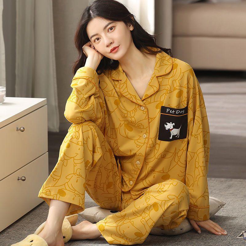 Women Autumn And Winter Cartoon Pajamas - Amazitshop