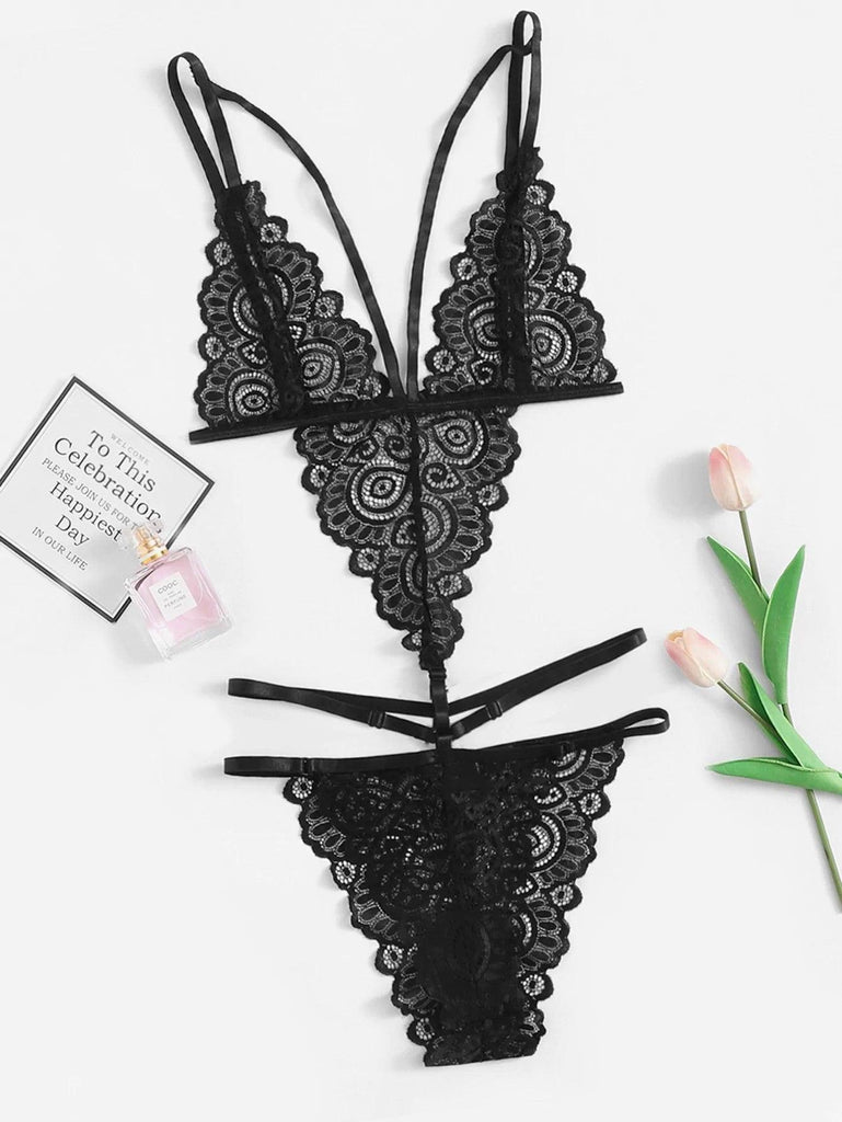 Women Lace One - piece Sexy Pajamas - Amazitshop