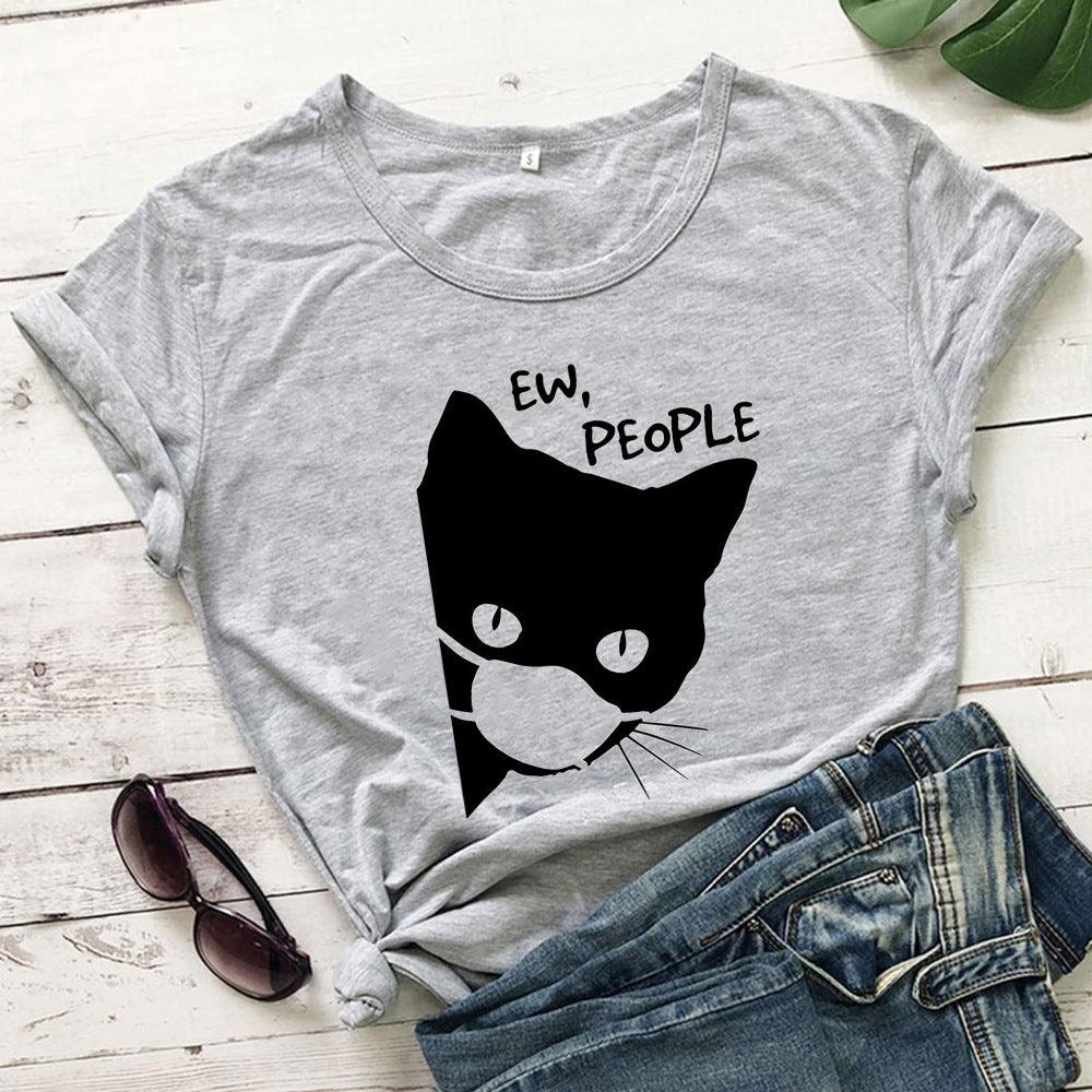 Women Mask print T-shirt - Amazitshop