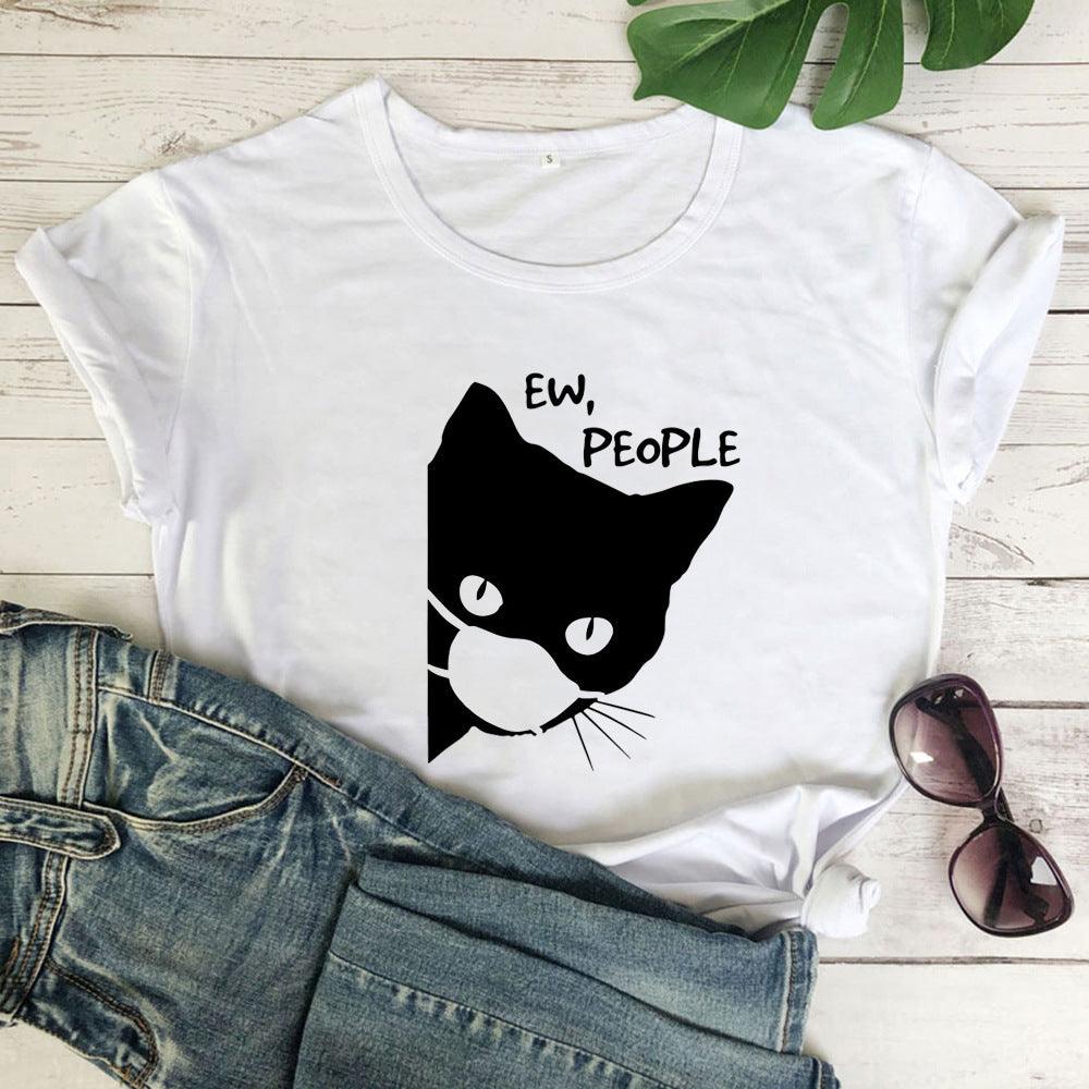 Women Mask print T-shirt - Amazitshop