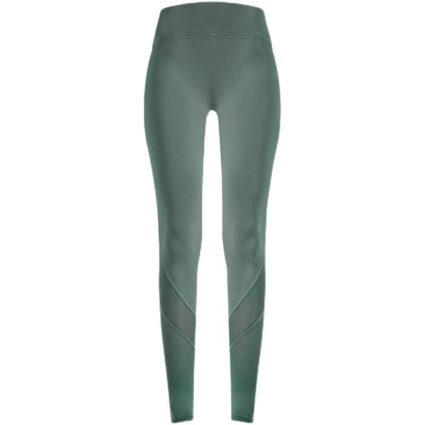 Women Nude Mesh Stitching Gym Pants - Amazitshop