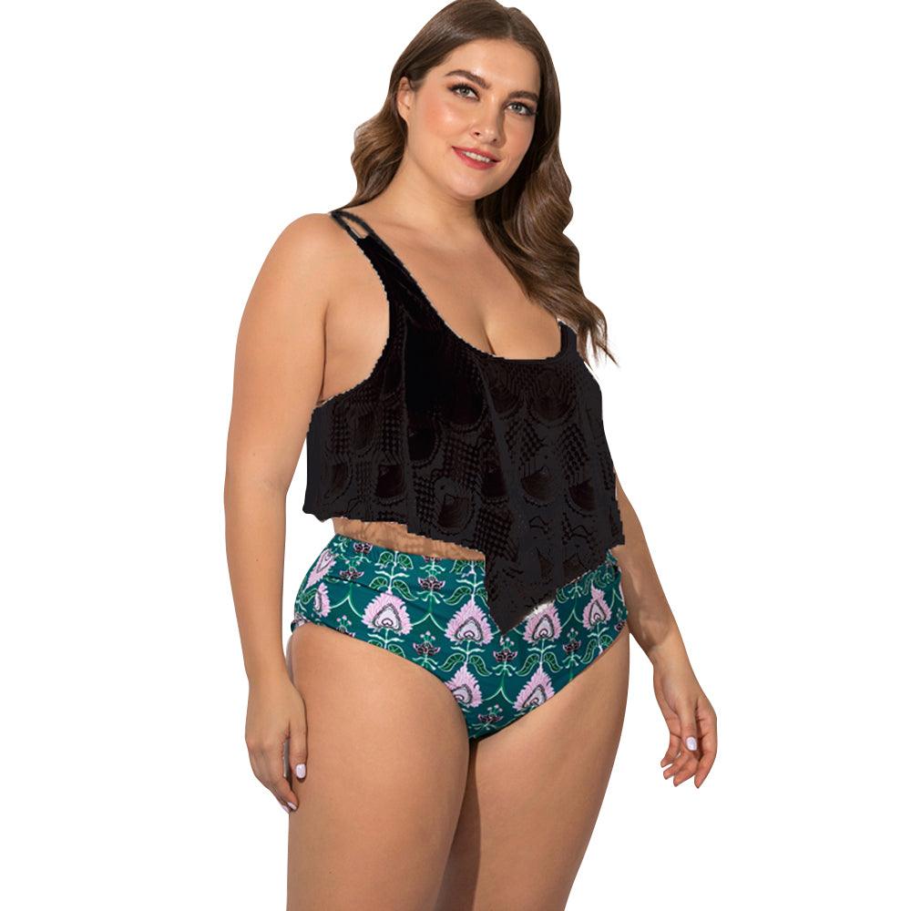 Women plus size split swimsuit - Amazitshop
