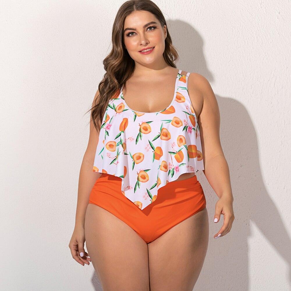 Women plus size split swimsuit - Amazitshop