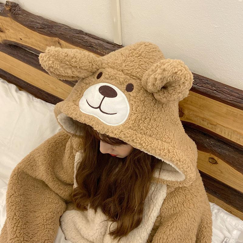 Women Plush bear pajamas - Amazitshop
