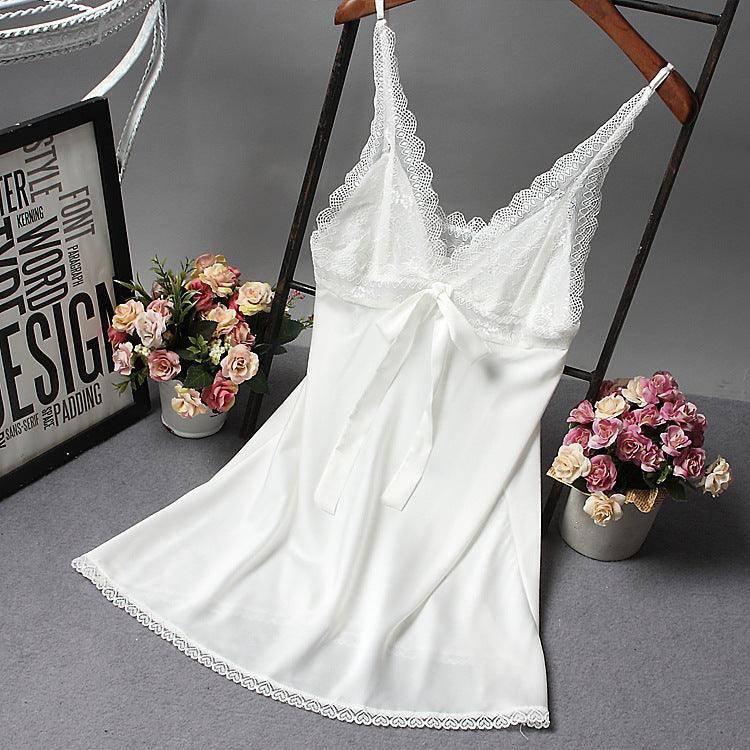 Women Sexy silk silk pajamas - Amazitshop