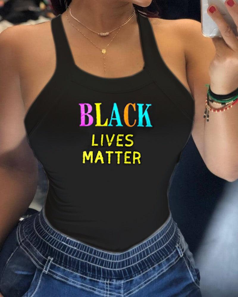 Women Sexy strap print T-shirt - Amazitshop