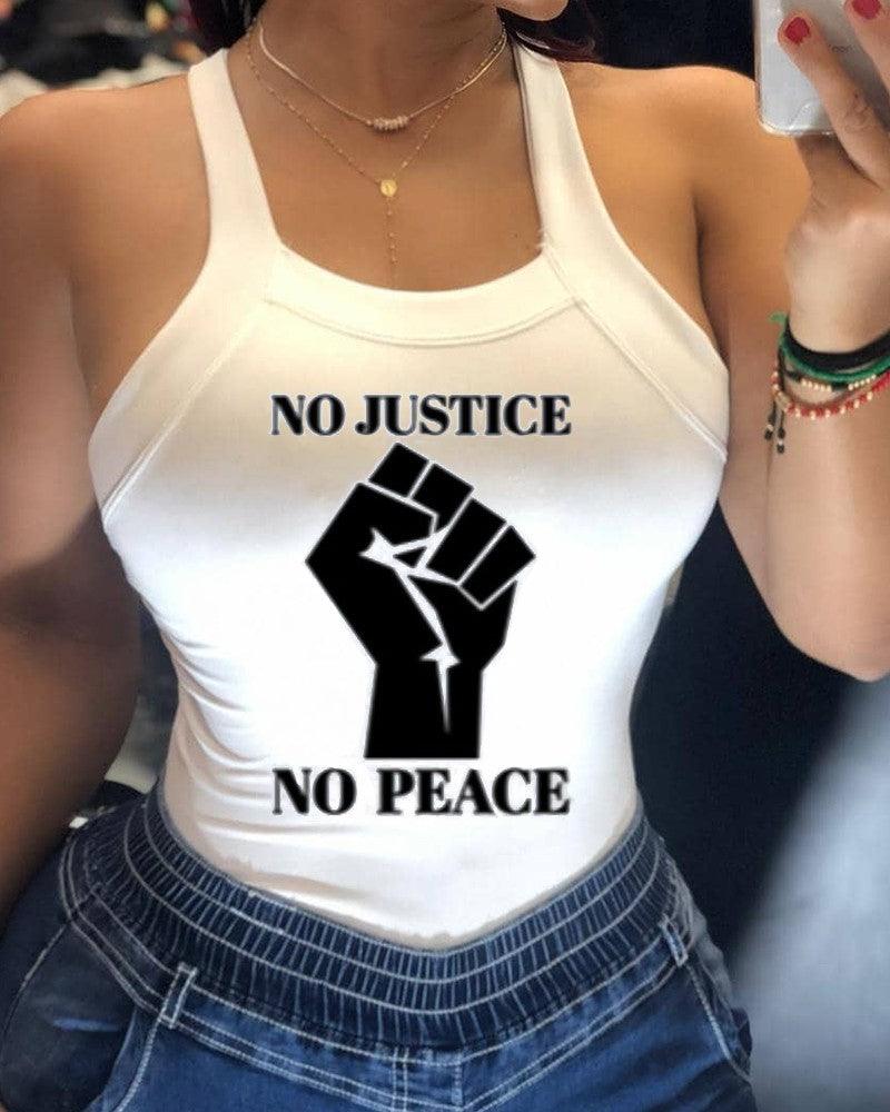 Women Sexy strap print T-shirt - Amazitshop