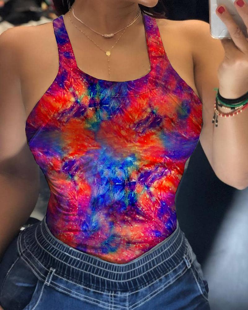 Women Sexy strap print T-shirt - Amazitshop