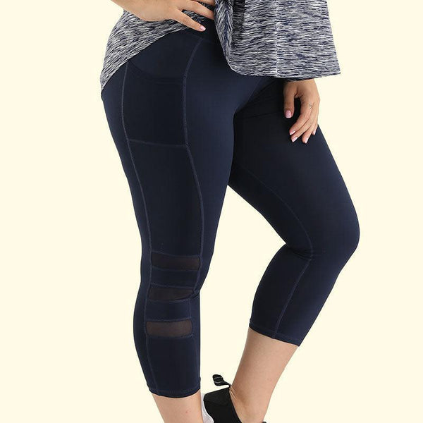 Women Yoga Leggings Plus size pants cropped - Amazitshop