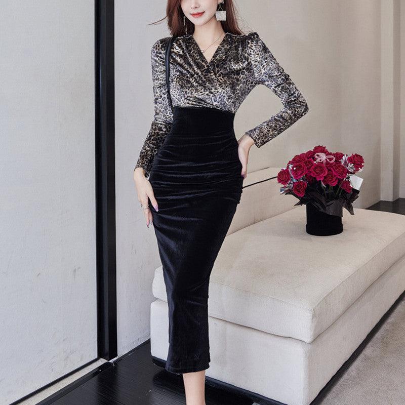 Women's High End V Neck Dress - Amazitshop