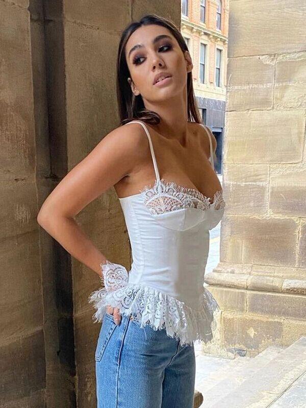 Women's Pajamas With Sling Checked Nightdress - Amazitshop