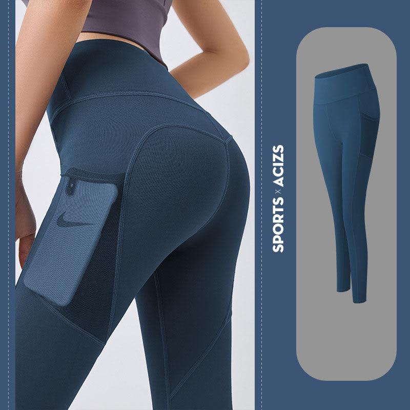 Yoga Pants Women With Pocket Leggings Sport Girl Gym Leggings Women Tummy Control Jogging Tights Female Fitness Pants - Amazitshop